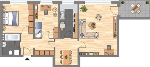 Foto - 3 Zimmer Etagenwohnung zur Miete in Wilhelmshaven