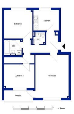 Foto - Etagenwohnung in Wolfsburg zur Miete