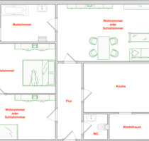 Viel Platz zum Wohlfühlen: Lichtdurchflutete 90 m² Wohnung - Gelnhausen