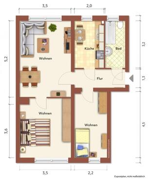 Foto - 2.5 Zimmer Etagenwohnung in Finsterwalde