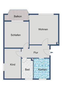 Foto - Etagenwohnung in Baunatal zur Miete