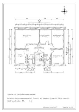 Foto - 4 Zimmer Erdgeschoßwohnung zur Miete in Chemnitz