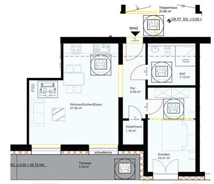 Foto - Moderne 2-Zimmer-Wohnung: Barrierefrei mit Süd-Terrasse