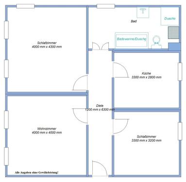 Foto - 3 Zimmer Etagenwohnung zur Miete in Parchim