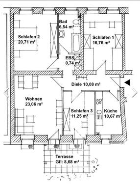 Foto - Etagenwohnung in Chemnitz zur Miete