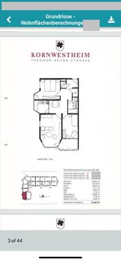Foto - 3 Zimmer Wohnung Kornwestheim 1. Etage Balkon Gäste WC
