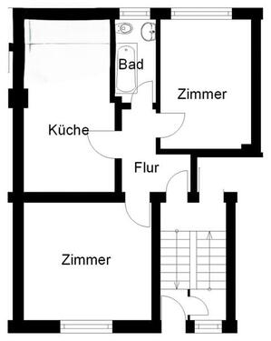 Foto - 2 Zimmer Erdgeschoßwohnung zur Miete in Osnabrück