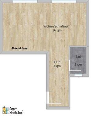 Foto - 1 Zimmer Dachgeschoßwohnung zur Miete in Münster