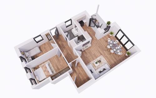Foto - 3 Zimmer Erdgeschoßwohnung in Bispingen
