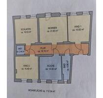 112 qm große 4-Raum-Wohnung inkl. Küche in Bitterfeld - Bitterfeld-Wolfen
