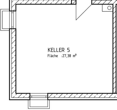 Foto - Gefliester Kellerraum mit 27 m² zu vermieten