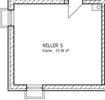 Gefliester Kellerraum mit 27 m² zu vermieten - Woringen