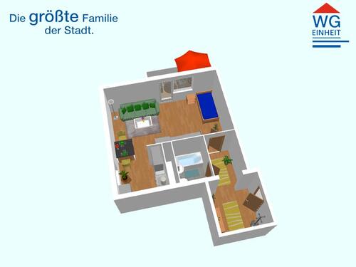 Foto - 1 Zimmer Etagenwohnung in Chemnitz