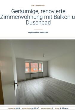 Foto - Etagenwohnung in Kiel zur Miete