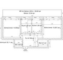ETW Eigentumswohnung in Melle - 115.000,00&nbsp;EUR Kaufpreis, ca.&nbsp; 59,00&nbsp;m&sup2; in Melle (PLZ: 49324)