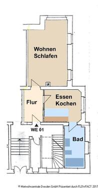 Foto - 1 Zimmer Erdgeschoßwohnung zur Miete in Dresden