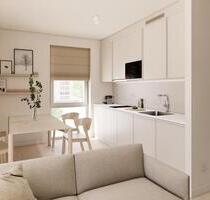 Möbliertes Studio Plus Medium mit Gemeinschaftsflächen: Padelplatz, Fitness, Dachterrasse & mehr - Berlin Neukölln