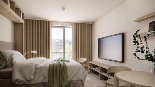 Foto - Möbliertes Studio Medium mit Gemeinschaftsflächen: Padelplatz, Fitness, Dachterrasse & mehr