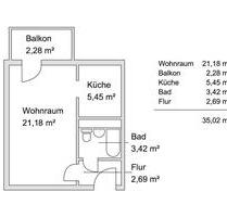 1-Raum-Wohnung in Schöndorf, Bruno-Apitz-Straße - Weimar Lützendorf
