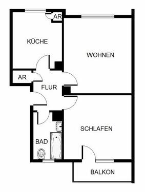 Foto - 3 Zimmer Erdgeschoßwohnung zur Miete in Mannheim