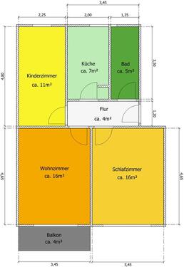 Foto - Etagenwohnung in Eisleben (Lutherstadt) zur Miete