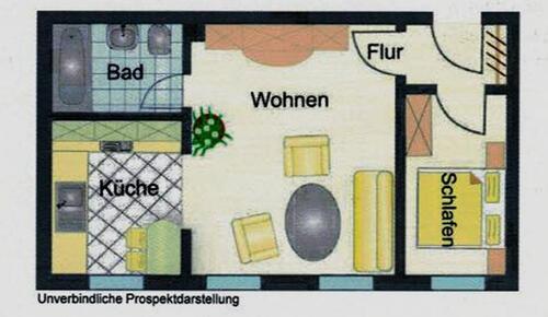 Foto - 2 Zimmer Etagenwohnung zur Miete in Chemnitz