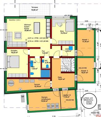 Foto - 3-Zimmer-UG-Wohnung in Roßfeld - 398.390,00&nbsp;EUR Kaufpreis, ca.&nbsp; 88,53&nbsp;m&sup2;