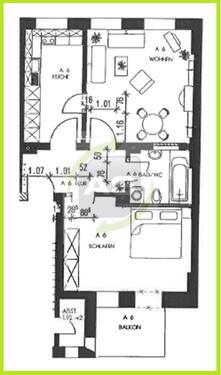 Foto - 2 Zimmer Etagenwohnung zur Miete in Zwickau