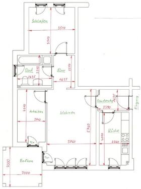 Foto - 3-Zimmer Wohnung mit Balkon - 650,00&nbsp;EUR Kaltmiete, ca.&nbsp; 74,00&nbsp;m&sup2;