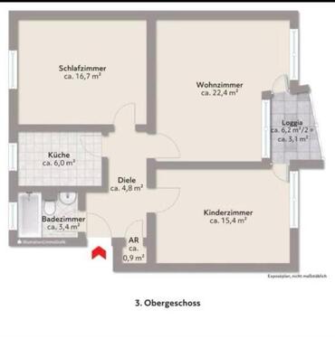 Foto - 1 Zimmer frei in einer 3er-WG in Neue Vahr Nord 1 room available