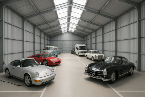 Foto - Hallenstellplatz Oldtimer, WoMo, Camper