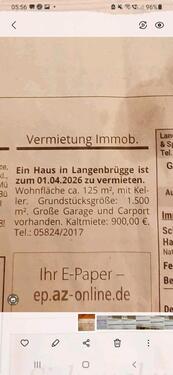 Foto - Haus Vermietung Langenbrügge - 900,00&nbsp;EUR Kaltmiete, ca.&nbsp; 125,00&nbsp;m&sup2;