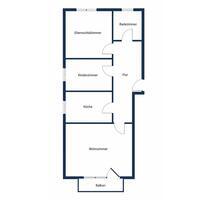 3-Zimmer-Wohnung mit Balkon, Garage und Stellplatz in Wiesloch