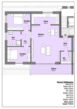 Foto - 2 Zimmer Etagenwohnung zur Miete in Lage