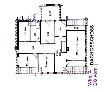Foto - 5 Zimmer Wohnung in Hambergen - 1.030,00 EUR Kaltmiete,