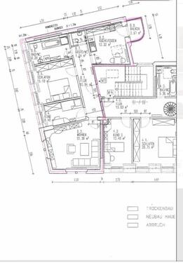 Foto - 3-Raum Dachgeschoss Wohnung mit Einbauküche und Balkon