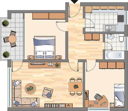 Foto - 3 Zimmer Etagenwohnung zur Miete in Dortmund