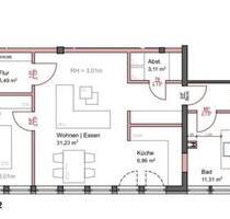 Zentrumsnahe Erdgeschosswohnung ca. 87 m2 in 57258 Freudenberg