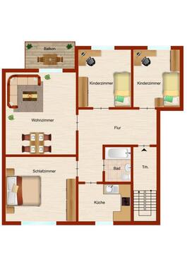 Foto - Erdgeschoßwohnung in Siegen zur Miete