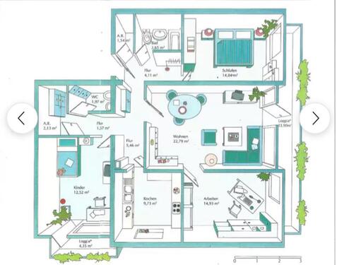Foto - 4 Zimmer Wohnung in Waldkirch - 1.860,00 EUR Kaltmiete,