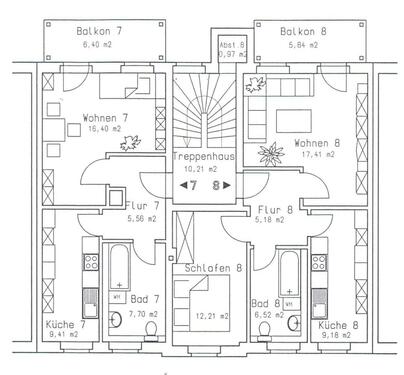 Foto - Helle 2-Raum-Wohnung im 3. OG WE08