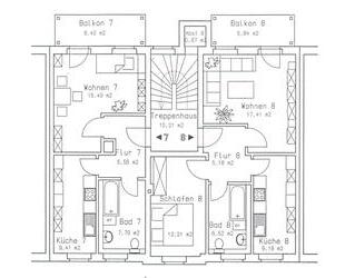 Helle 2-Raum-Wohnung im 3. OG WE08 - Weißenfels
