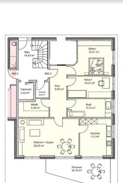 Foto - 3 Zimmer Erdgeschoßwohnung zur Miete in Löhne