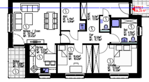 Foto - Etagenwohnung zur Miete in Wallenhorst