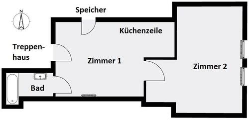 Foto - Dachgeschoßwohnung in Bad Aibling zur Miete