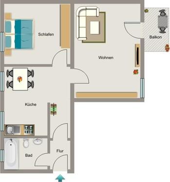 Foto - 2.5 Zimmer Etagenwohnung zur Miete in Essen