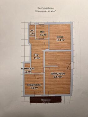 Foto - 3 Zimmer Dachgeschoßwohnung zur Miete in Schleusingen