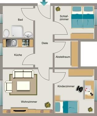 Foto - 3.5 Zimmer Etagenwohnung in Duisburg