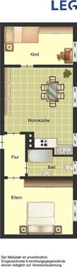 Foto - 2 Zimmer Erdgeschoßwohnung zur Miete in Duisburg