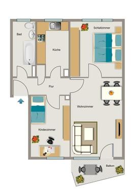 Foto - Etagenwohnung zur Miete in Marl